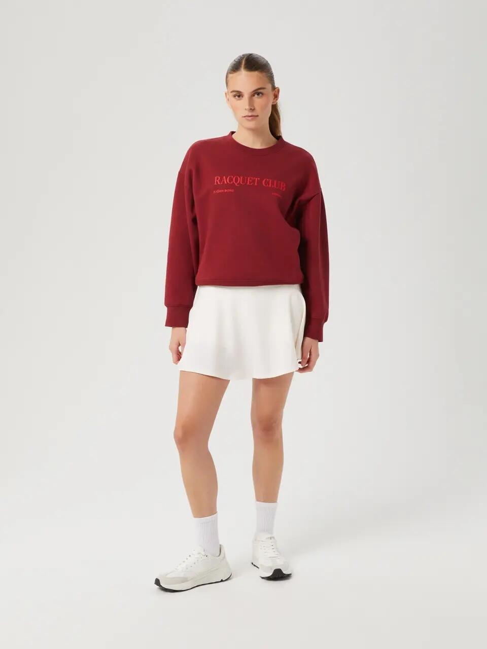 bjorn_borg BORG BOYFRIEND CREW mulher – corte boyfriend, cor POMEGRANATE 3/4