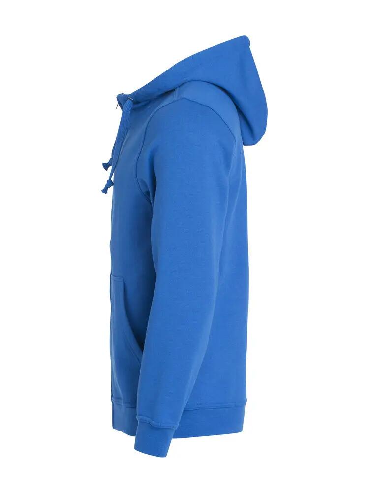 clique Basic Hoody Full Zip – felpa con cappuccio da uomo, tessuto anti-pilling 3/4