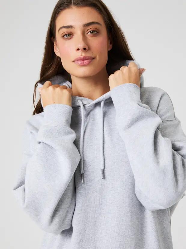 bjorn_borg STUDIO OVERSIZED HOODIE — LIGHT GREY MELANGE 5/5
