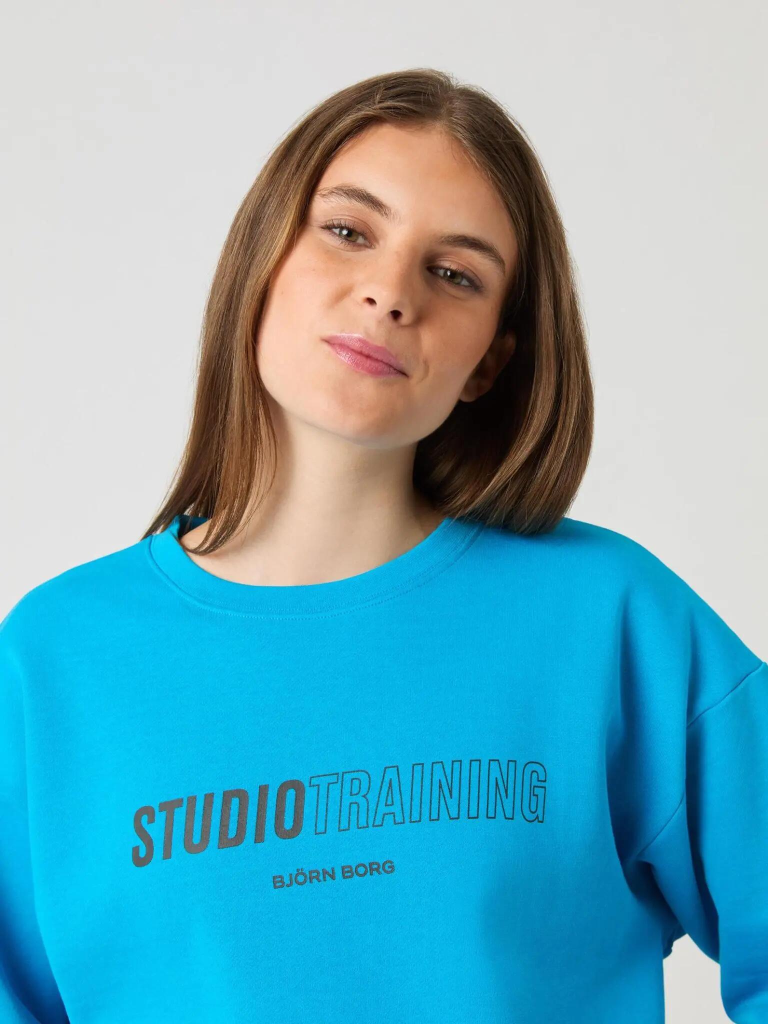 bjorn_borg BORG BOYFRIEND SWEATSHIRT ATOMIC BLUE donna 5/5