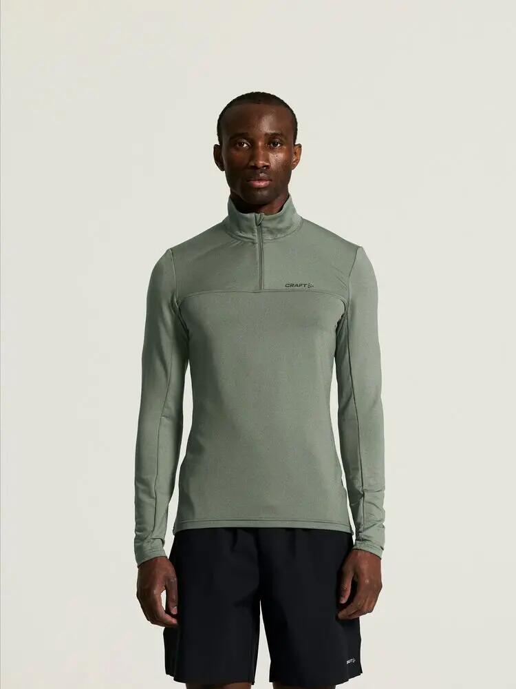 craft Gain Midlayer M - Mezza-zip in tessuto molto morbido, interno spazzolato 6/7