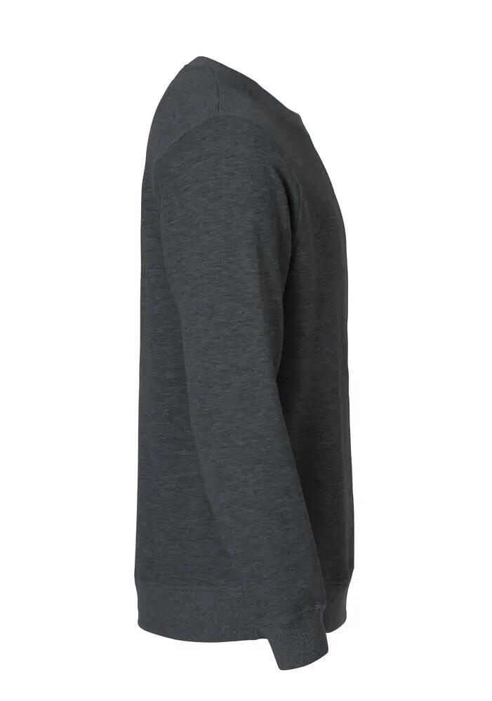 clique Classic Roundneck unisex trui ronde hals met verborgen ritssluiting zak 4/4
