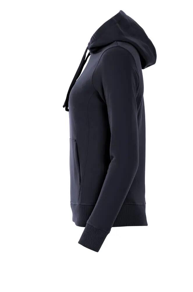clique Classic Hoody Women – sweat com capuz em mistura de algodão, dark navy 3/4