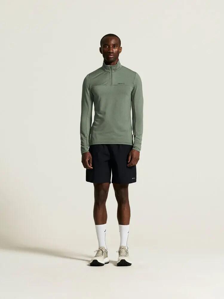 craft Gain Midlayer M - Mezza-zip in tessuto molto morbido, interno spazzolato 5/7