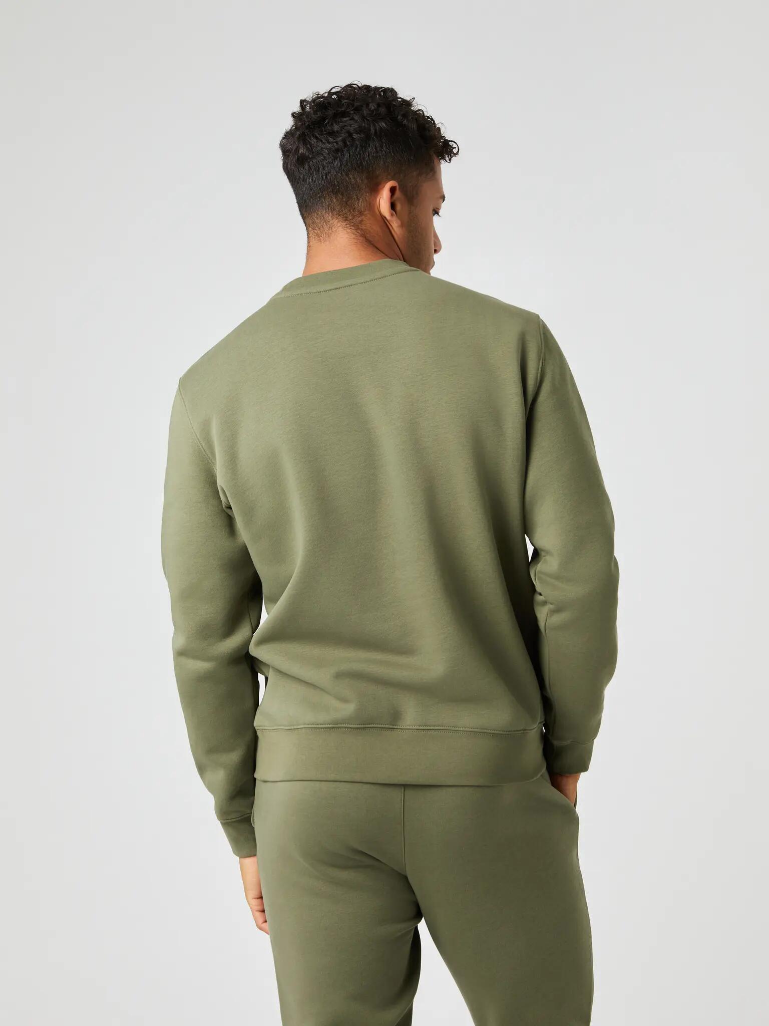 bjorn_borg CENTRE SWEATSHIRT homem - DUSTY OLIVE 2/4