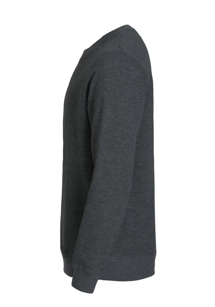 clique Classic Roundneck unisex trui ronde hals met verborgen ritssluiting zak 3/4