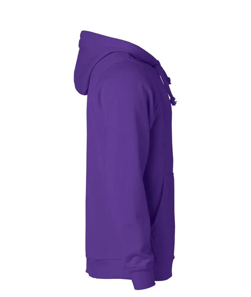 clique Basic Hoody sweatshirt com capuz unissexo, acabamento anti-pilling 4/4