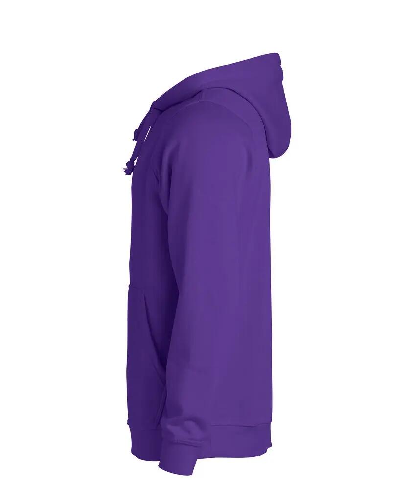 clique Basic Hoody sweatshirt com capuz unissexo, acabamento anti-pilling 3/4