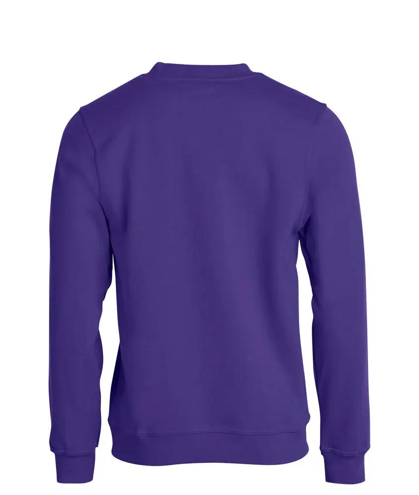 clique Basic Roundneck — sweatshirt unissexo gola redonda, tecido anti-bolinhas 2/4