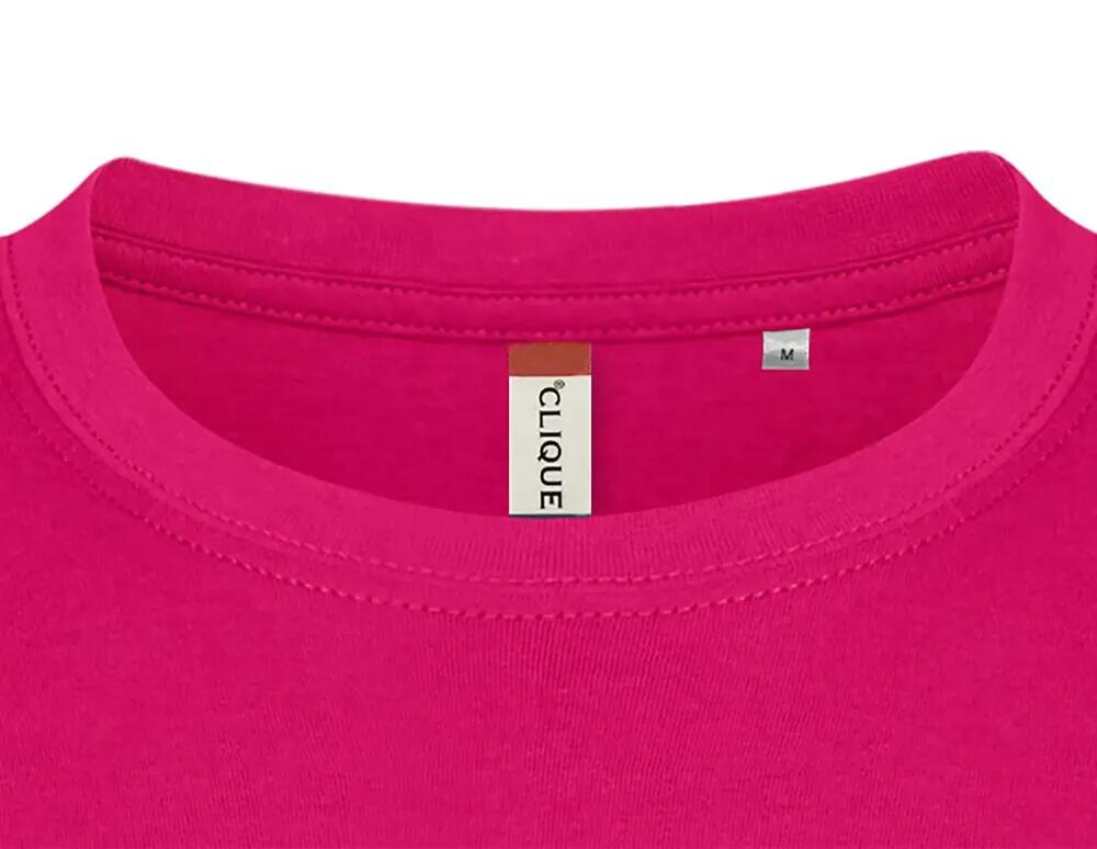 clique Basic-T — T-shirt près du corps en coton, bright cerise 5/5