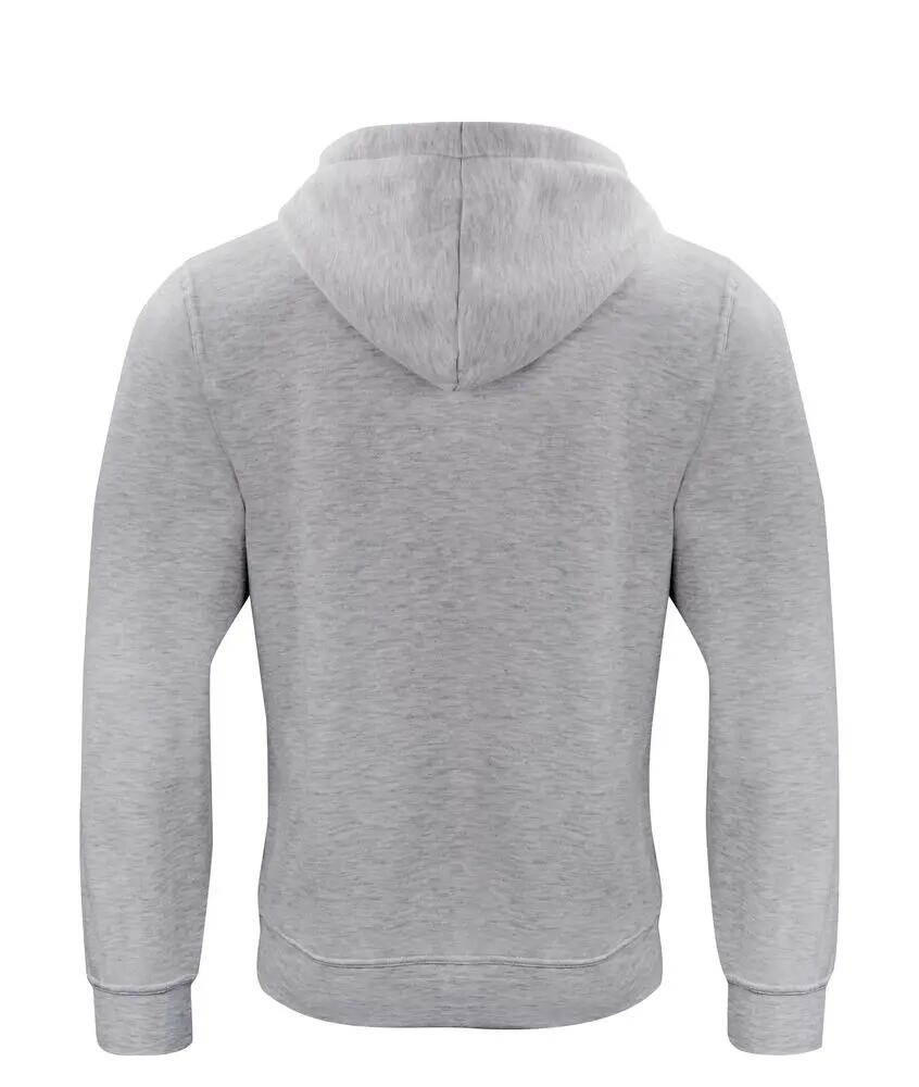 clique Basic Hoody unisexo cinza mesclado - macio e resistente 2/4