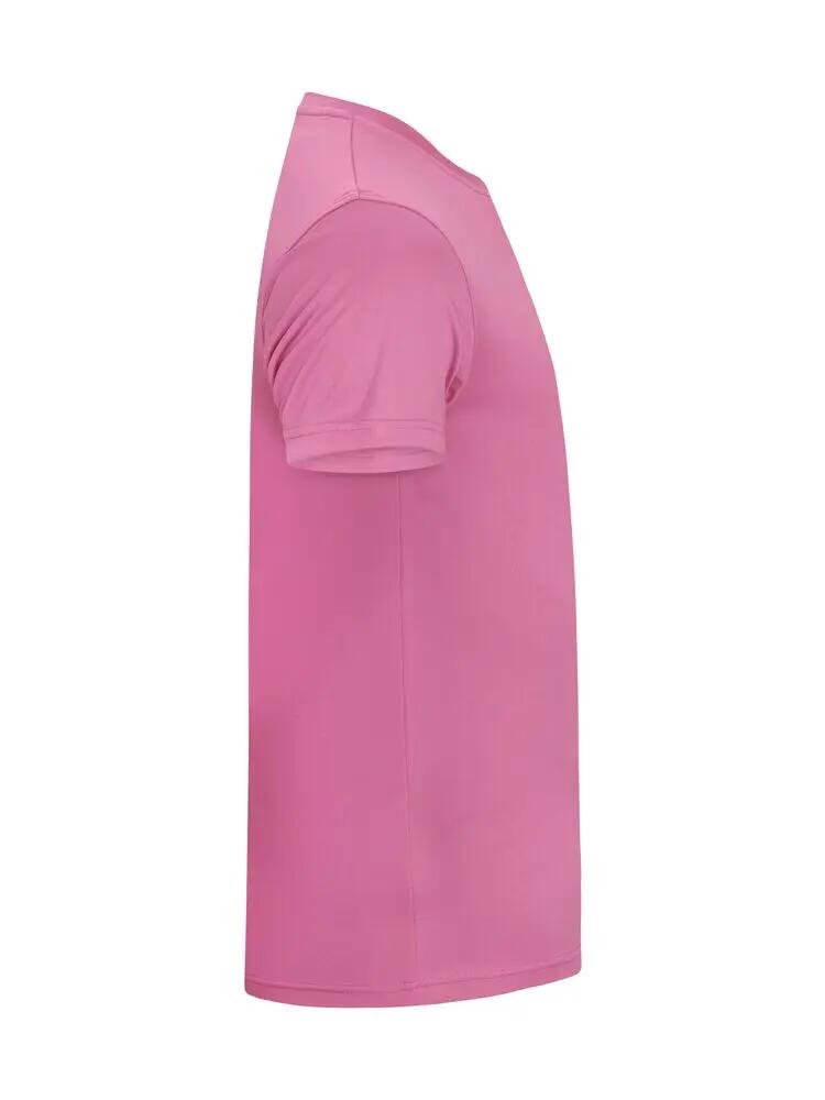 clique Basic Active-T Heren T-shirt 100% polyester – Active Pink 4/4