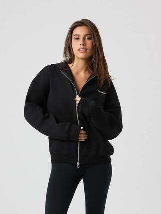 bjorn_borg BORG OVERSIZED ZIP HOODIE – BLACK BEAUTY