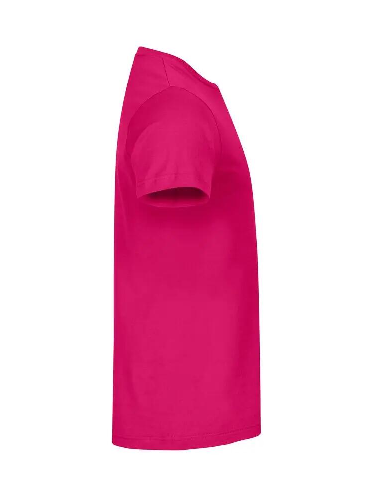 clique Basic-T — T-shirt près du corps en coton, bright cerise 3/5