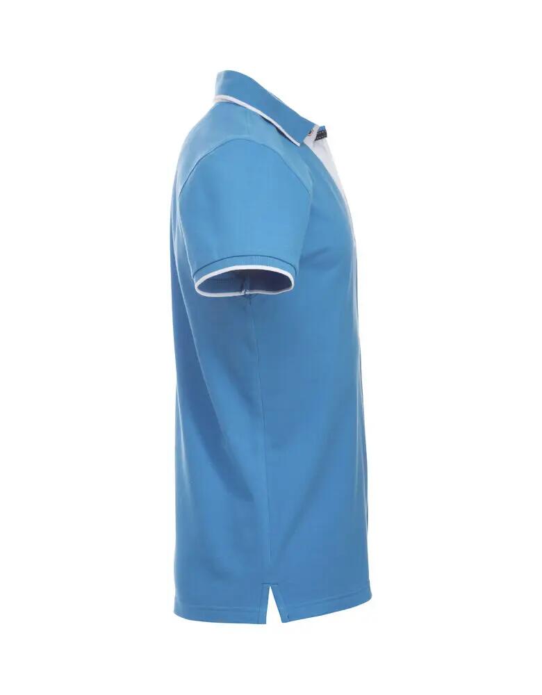 clique Polo Seattle en coton 100% bleu vif 4/4