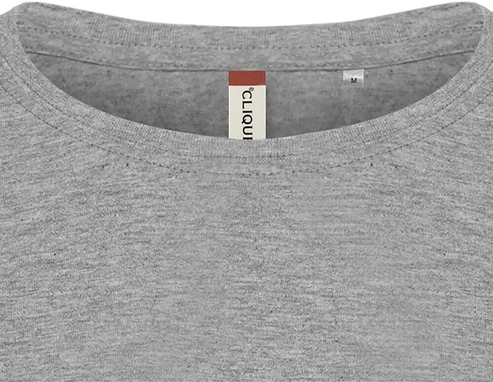 clique Basic-T Women Nette aansluitende katoenen T‑shirt grijs gemêleerd 5/5