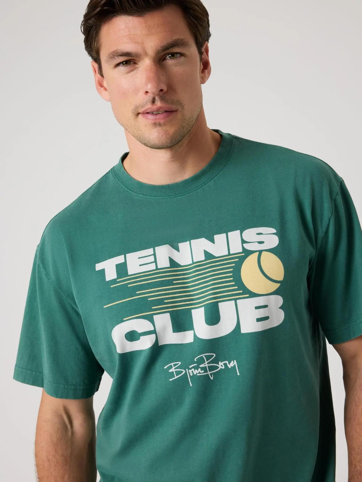 bjorn_borg BORG CLASSIC PRINT T-SHIRT colore MALLARD GREEN 5/5