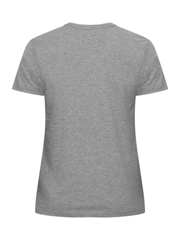 clique Basic-T Women Nette aansluitende katoenen T‑shirt grijs gemêleerd 3/5