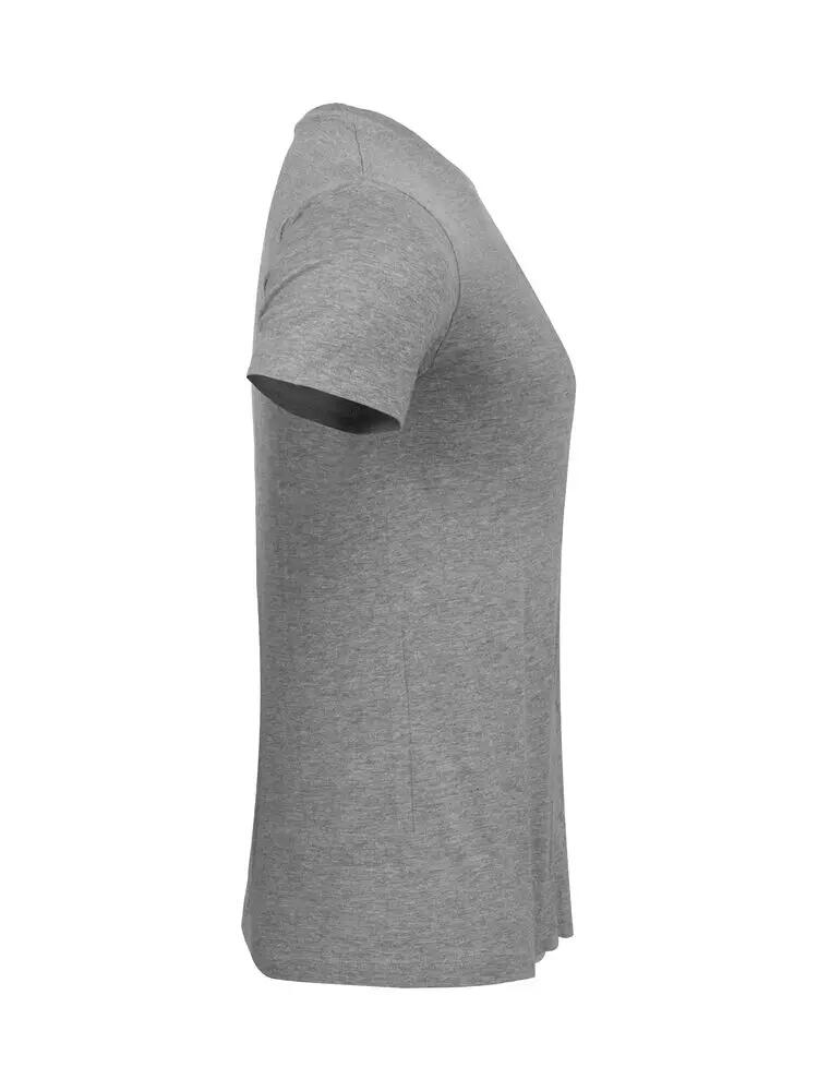 clique Basic-T Women Nette aansluitende katoenen T‑shirt grijs gemêleerd 2/5