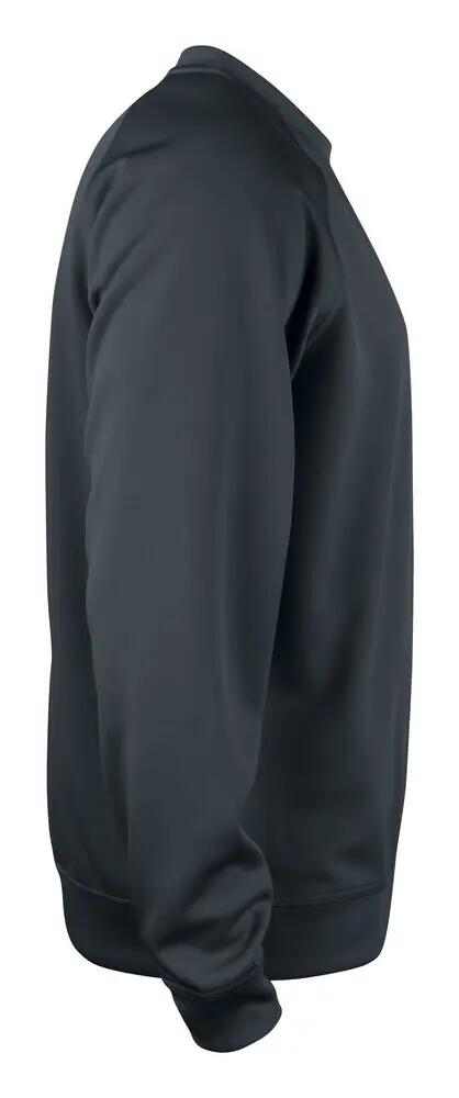 clique Basic Active Roundneck sweatshirt cuello redondo preta poliéster 4/4