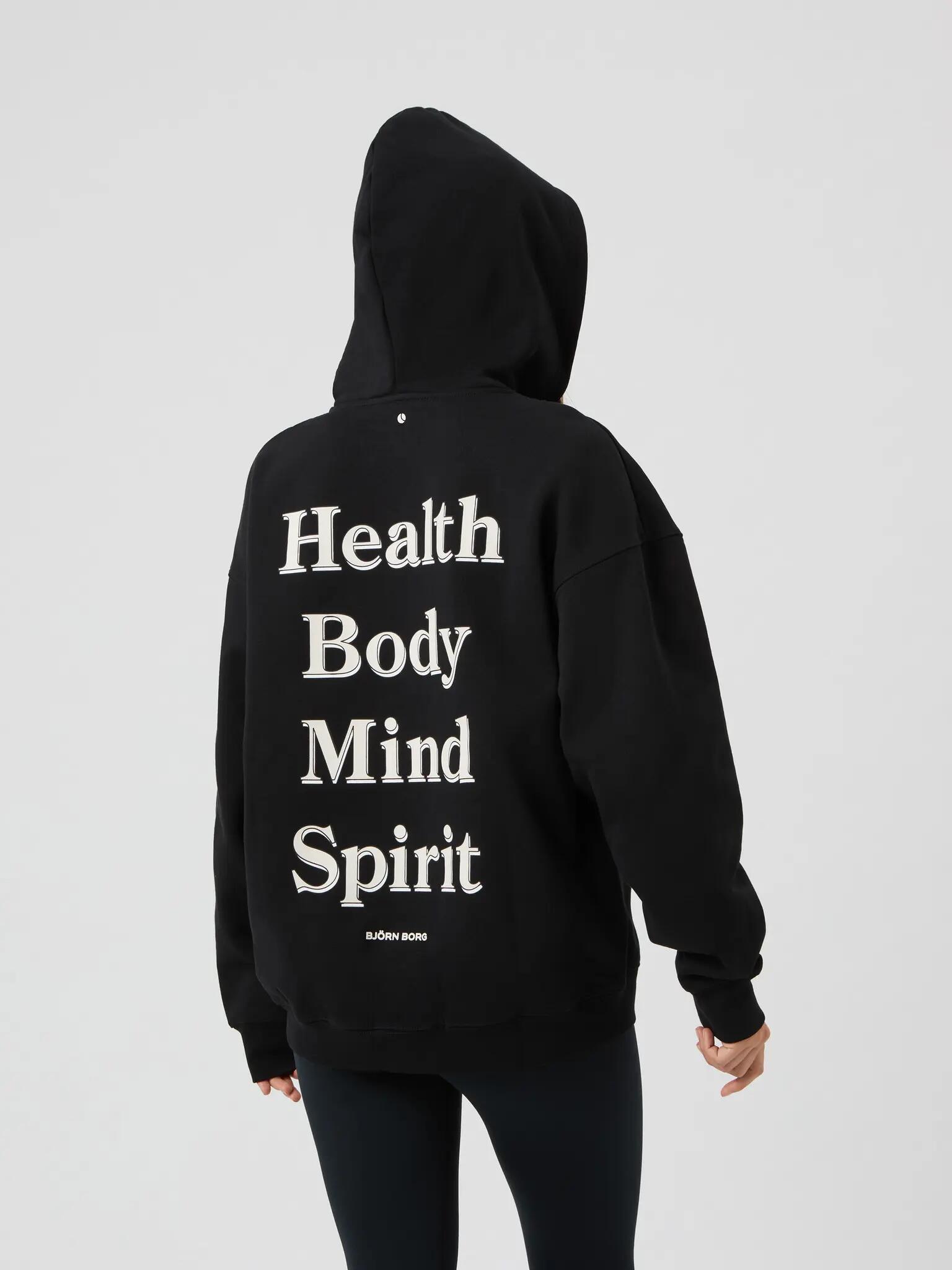bjorn_borg BORG OVERSIZED ZIP HOODIE – BLACK BEAUTY 2/5