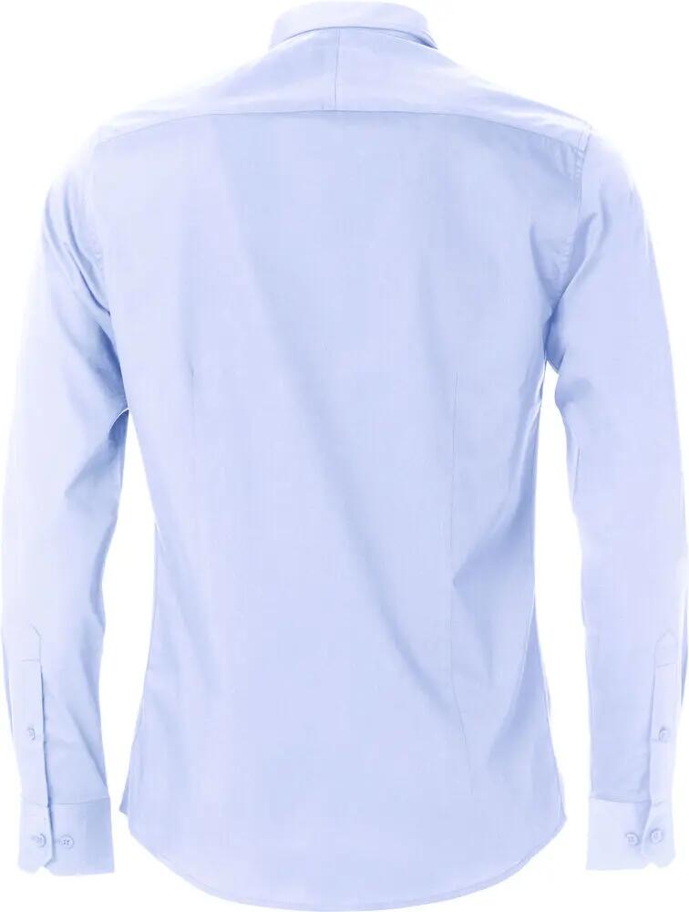 clique Clark Camisa manga larga 100% algodón, corte regular, azul claro 5/5
