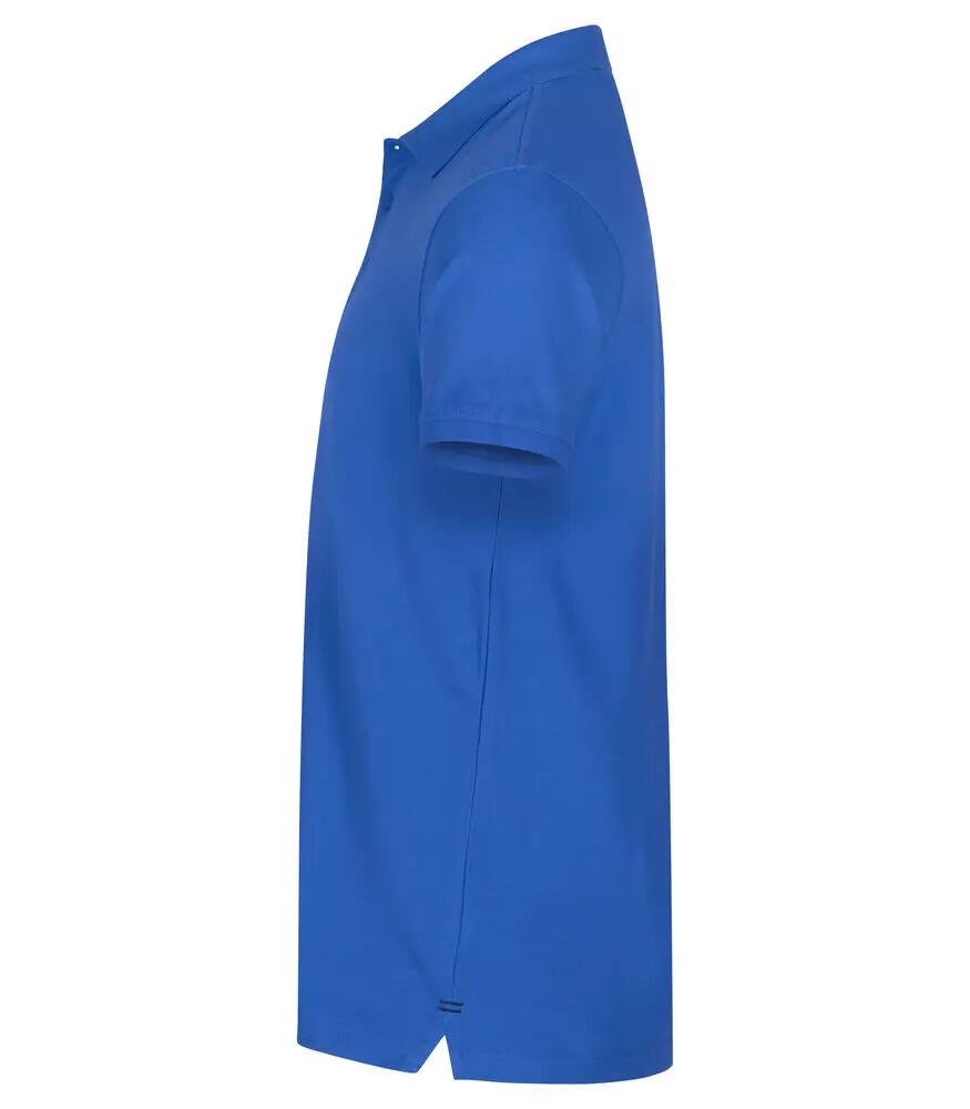 clique Heavy Premium Polo en coton peigné - préschrinké, royal blue 3/4