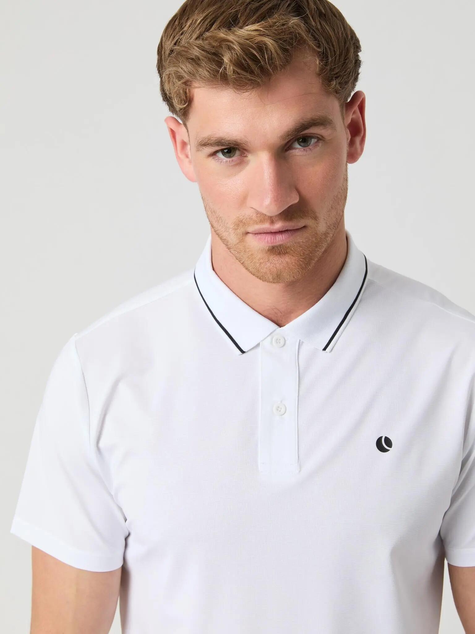 bjorn_borg ACE POLO SHIRT en polyester recyclé - BRILLIANT WHITE 5/5