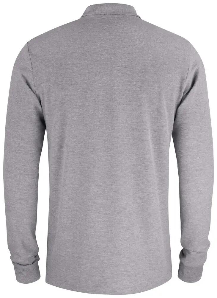 clique Basic Polo Pocket L/S em algodão – bolso no peito, corte regular 2/4