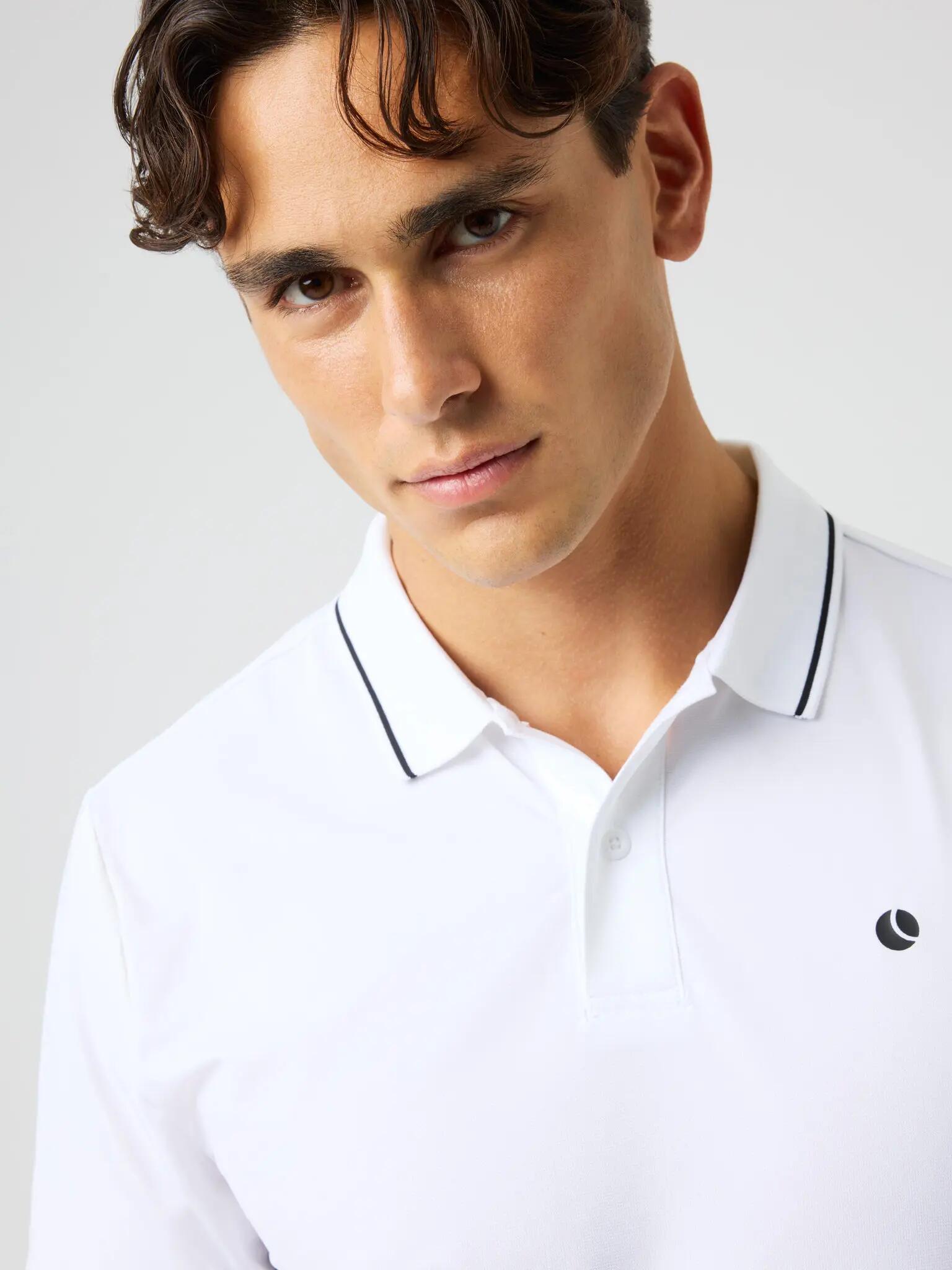 bjorn_borg ACE POLO SHIRT en polyester recyclé - BRILLIANT WHITE 4/5