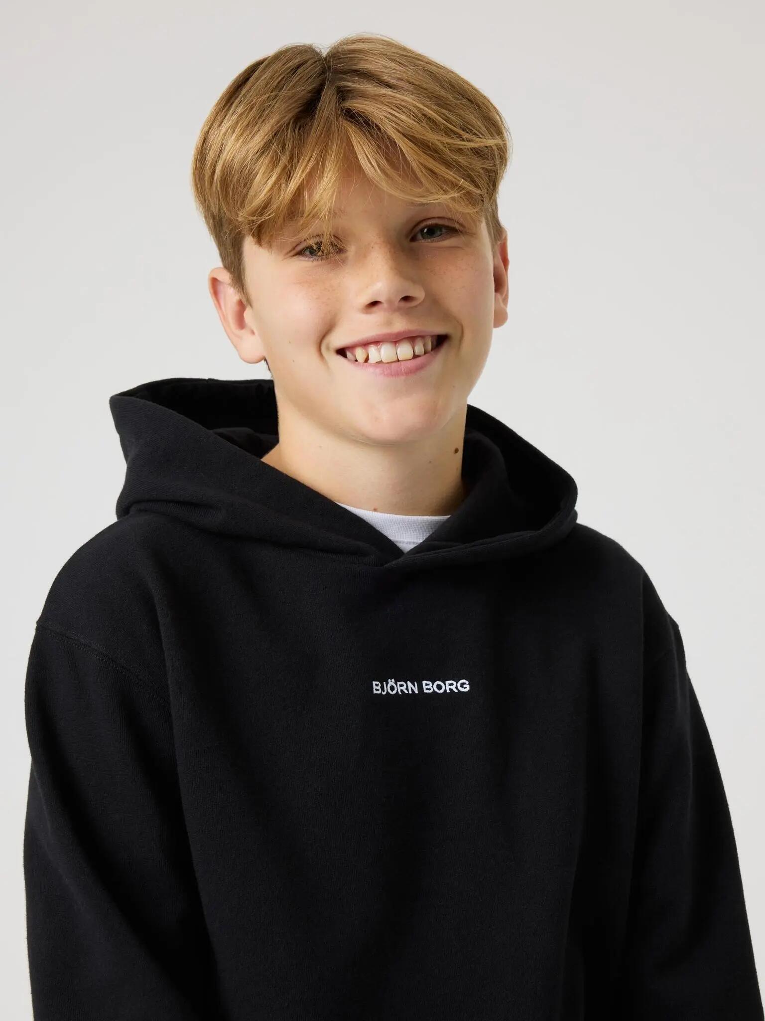 bjorn_borg BORG CLASSIC HOODIE junior em BLACK BEAUTY 4/4