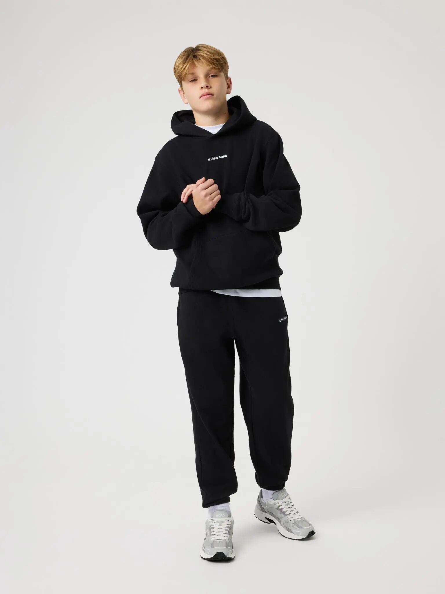 bjorn_borg BORG CLASSIC HOODIE junior em BLACK BEAUTY 3/4