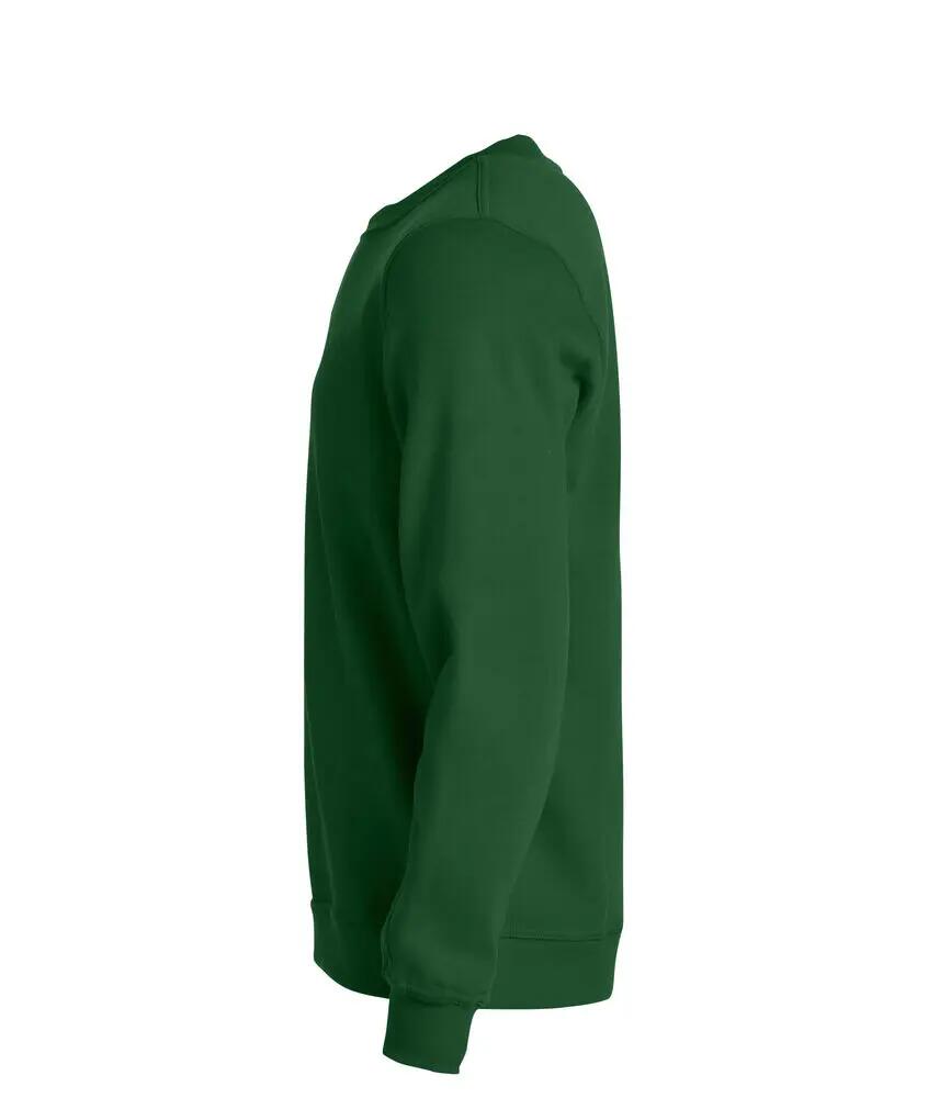 clique Basic Roundneck sweatshirt unissexo, tecido anti-pilling 3/4