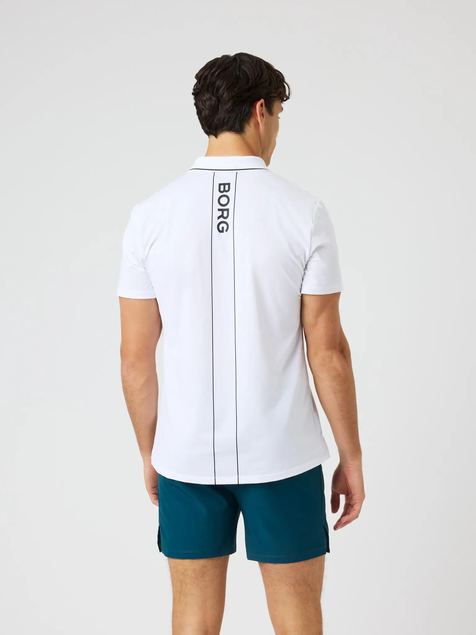 bjorn_borg ACE POLO SHIRT en polyester recyclé - BRILLIANT WHITE 2/5