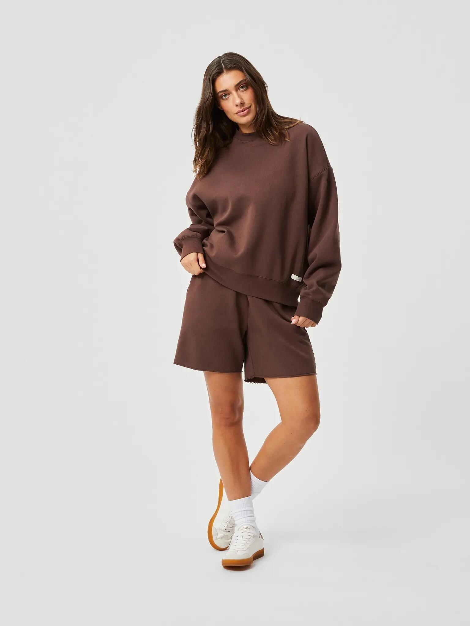 bjorn_borg STUDIO OVERSIZED CREW — oversized pasvorm, kleur FRENCH TOAST 3/4