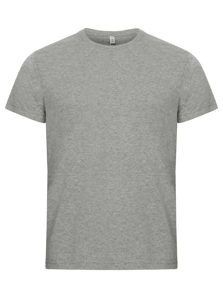 clique Classic OC-T heren T‑shirt 100% biologisch katoen grijs melange 1/4