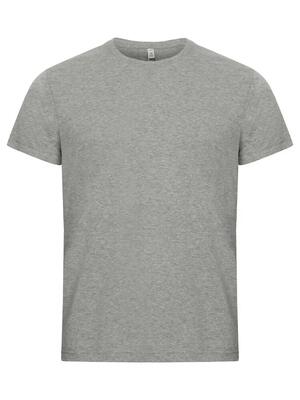 Clique classic oc-t heren t‑shirt 100% biologisch katoen grijs melange