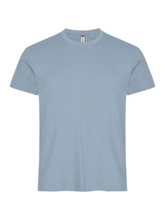 clique Basic-T – Herren-T-Shirt Slim Fit aus Baumwolle, Soft Blue