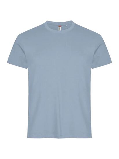 clique Basic-T – Herren-T-Shirt Slim Fit aus Baumwolle, Soft Blue