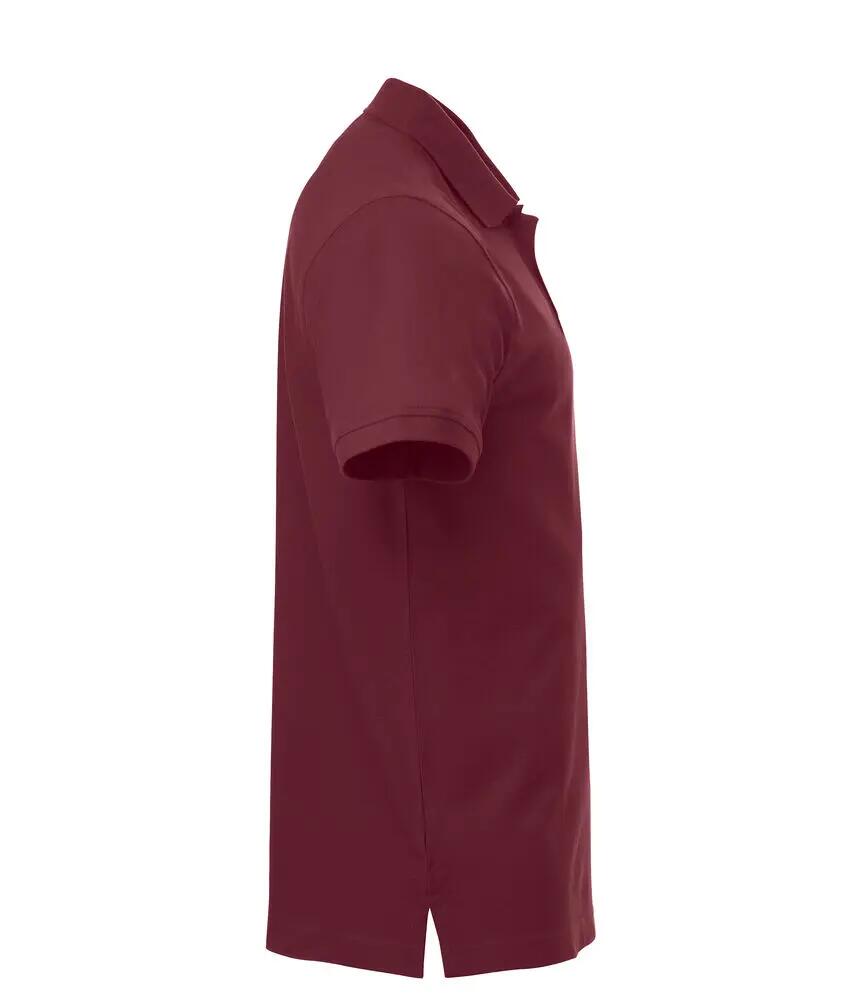 clique Polo Classic Lincoln S/S de algodón, corte moderno — burdeos 4/4