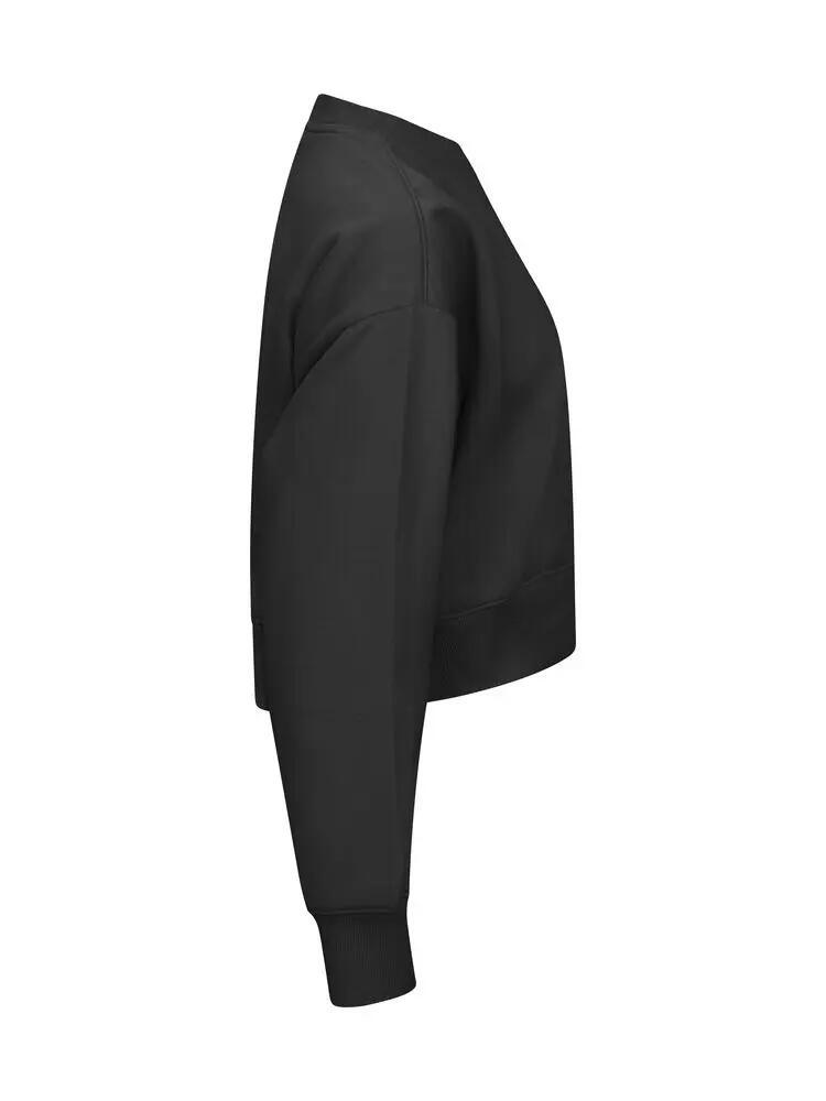 clique Miami Cropped maglia corta in cotone e poliestere riciclato — nero 3/4