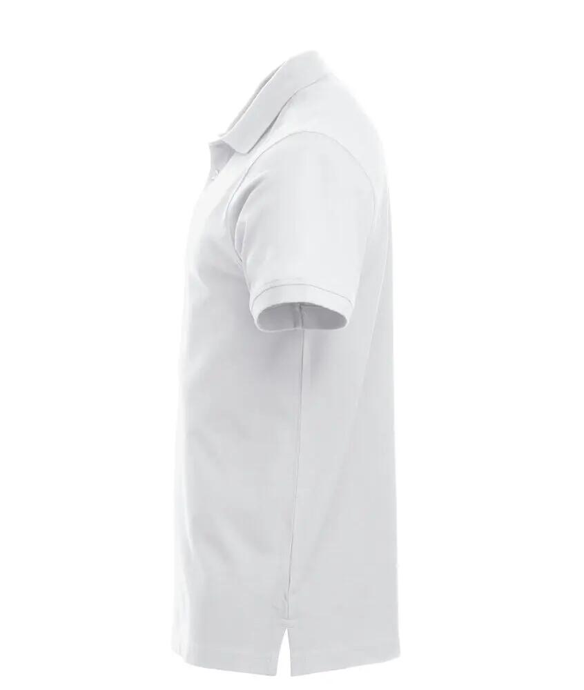 clique Classic Lincoln S/S polo hombre en algodón, corte moderno, blanco 2/4