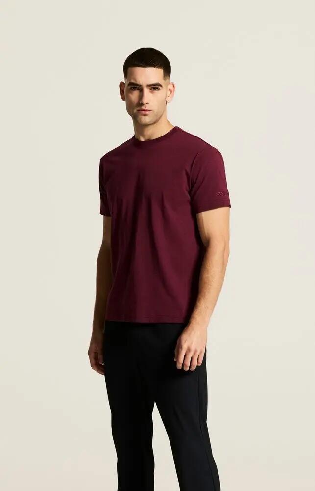 craft Community 2.0 Tee Uomo in cotone bio e poliestere riciclato — Maroon 7/7