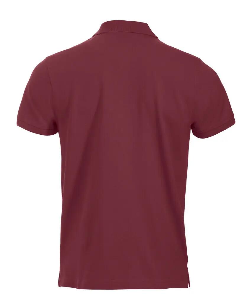 clique Polo Classic Lincoln S/S de algodón, corte moderno — burdeos 2/4