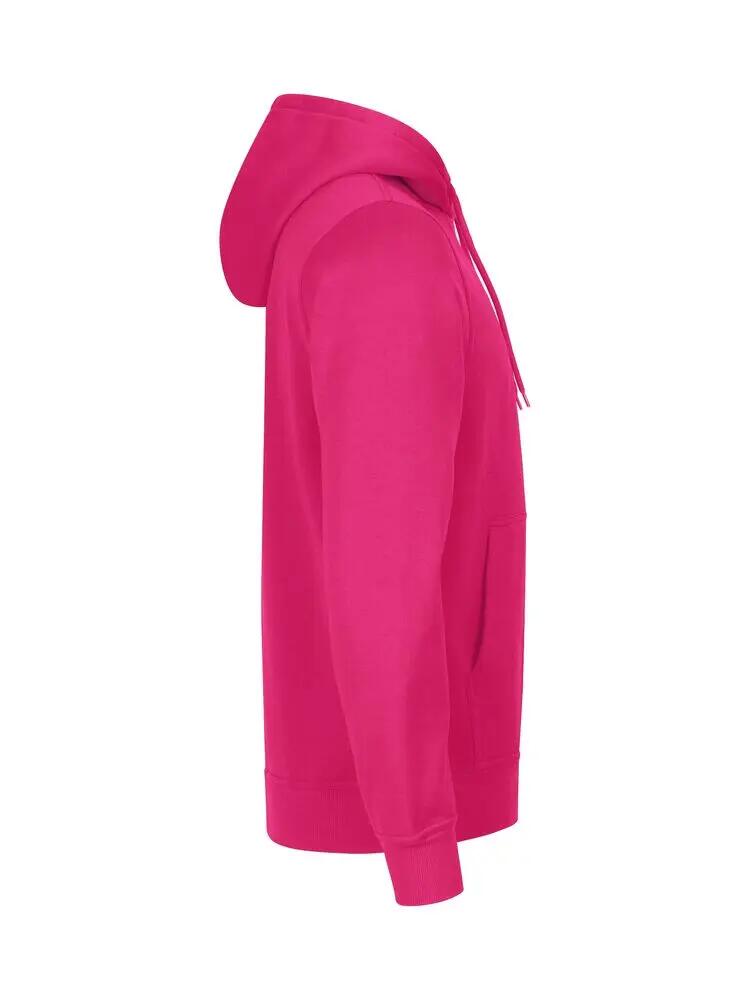 clique Miami Hoody em algodão e poliéster reciclado - Bright Cerise 3/4