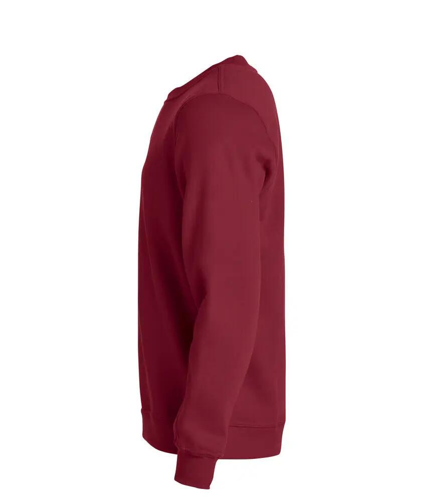 clique Basic Roundneck felpa girocollo unisex in tessuto stabilizzato 3/4