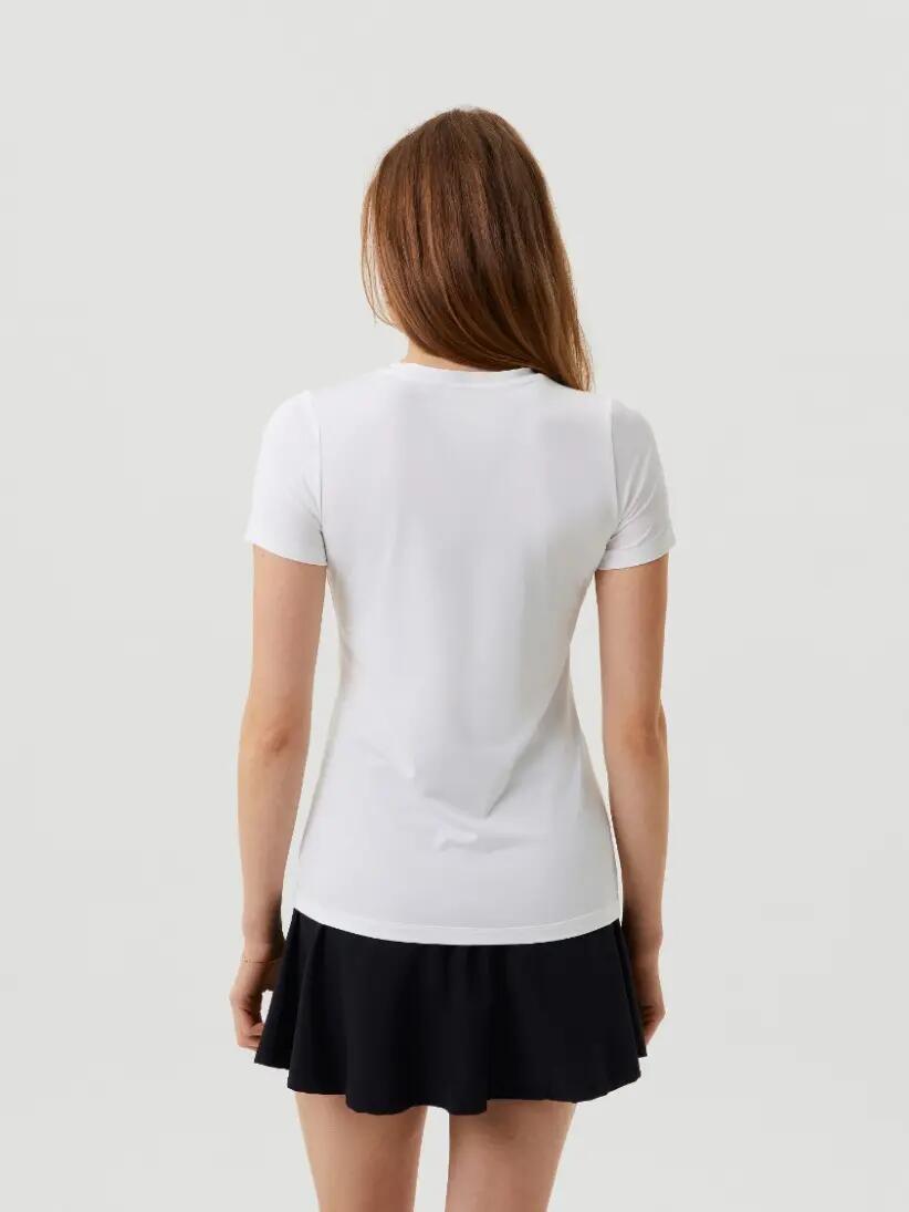 bjorn_borg ACE SLIM T-SHIRT dames gerecycled polyester BRILLIANT WHITE 2/3