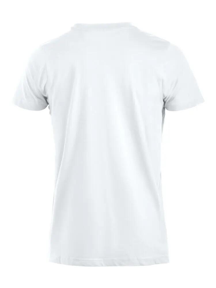 clique Premium-T — T-shirt homme col rond, 100% coton (blanc) 2/4
