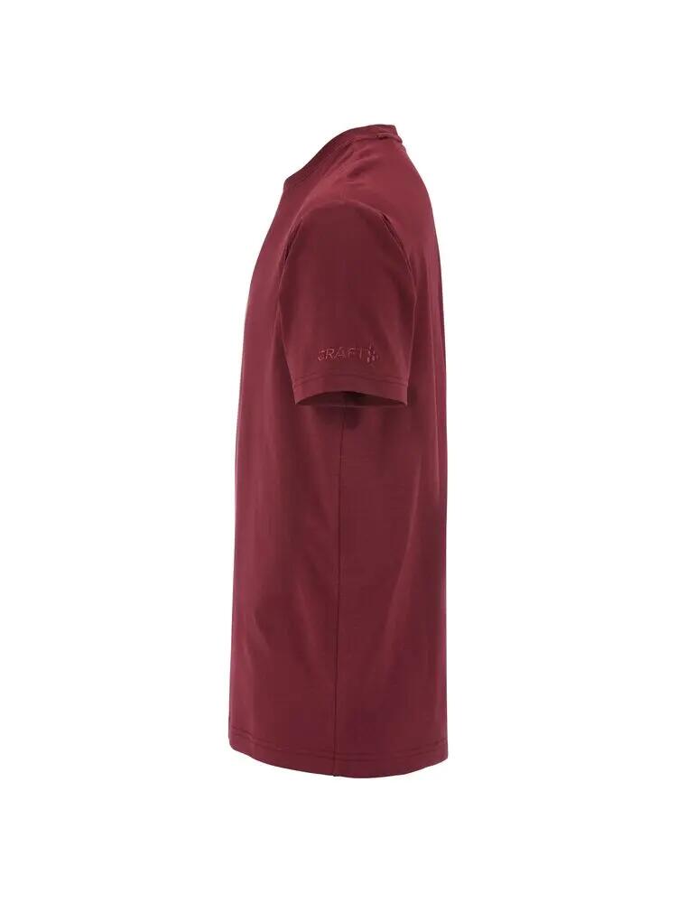 craft Community 2.0 Tee Uomo in cotone bio e poliestere riciclato — Maroon 3/7