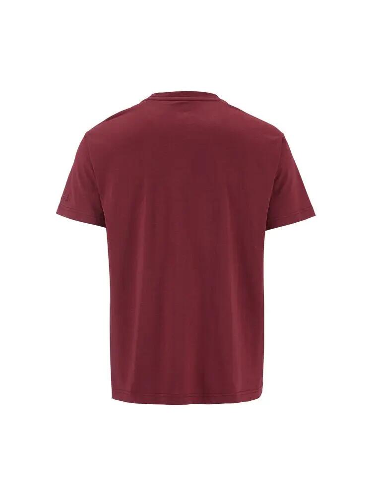 craft Community 2.0 Tee Uomo in cotone bio e poliestere riciclato — Maroon 2/7